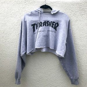 Cropped Thrasher Hoodie